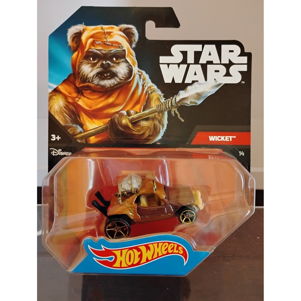 Hot Wheels Star Wars Wicket Character Car 14 Ewok Dune Buggy Die-Cast DTB13